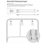 DUTYBOD Ice Hockey Training Goal Target Bell- Metal Bell Shooting Target- Very Handy for Hockey Shot Practice Equipment. (Small Bell)