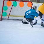 Arrowbash 4 Pcs Silicone Hockey Shooting Targets Agility Shooting Goal Target Discs with Straps Set Reactive Hockey Training Equipment for Lacrosse Soccer Practice Accuracy, Orange, Green (6 Inch)