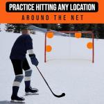 Top Shelf Targets 4 Pack Magnetic Hockey & Lacrosse Goal Targets - 8-Inch Orange