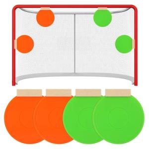 4P Magnetic Hockey Shooting Targets, Luxiv Silicone Shooting Goal Discs for Training Magnet Lacrosse Goal Targets for Soccer, Baseball Practice