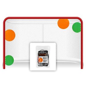 Top Shelf Targets Magnetic Shooting Discs for Hockey & Lacrosse – 4-Pack Combo Training Set with Tethers – Precision Aids for Goal Practice and Accuracy Drills