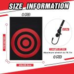 Liliful 12 Pcs Hockey Shooting Target Hockey Targets for Net Bungee Lacrosse Goal Target Easy to Install Training Aid for Teen Adult Shot Accuracy Improving(Red)