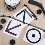 Outus 8 Pcs Hockey Shooting Net Targets for Hockey and Lacrosse Training Aid Lacrosse Goal Targets Tool and Training Equipment for Adult Goalie Practice Shot Accuracy Improving