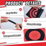 Liliful 12 Pcs Hockey Shooting Target Hockey Targets for Net Bungee Lacrosse Goal Target Easy to Install Training Aid for Teen Adult Shot Accuracy Improving(Red)