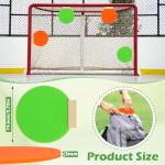 4P Magnetic Hockey Shooting Targets, Luxiv Silicone Shooting Goal Discs for Training Magnet Lacrosse Goal Targets for Soccer, Baseball Practice