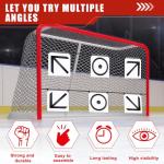 Outus 8 Pcs Hockey Shooting Net Targets for Hockey and Lacrosse Training Aid Lacrosse Goal Targets Tool and Training Equipment for Adult Goalie Practice Shot Accuracy Improving