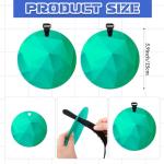 Arrowbash 4 Pcs Silicone Lacrosse Targets for Goal 6 Inch Hockey Targets Shooting Goal Target Discs with Straps Set Reactive Hockey Training Equipment for Lacrosse Soccer Baseball Practice, Green