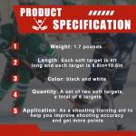 Outus 8 Pcs Hockey Shooting Net Targets for Hockey and Lacrosse Training Aid Lacrosse Goal Targets Tool and Training Equipment for Adult Goalie Practice Shot Accuracy Improving