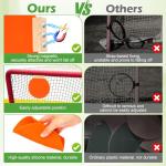 4P Magnetic Hockey Shooting Targets, Luxiv Silicone Shooting Goal Discs for Training Magnet Lacrosse Goal Targets for Soccer, Baseball Practice