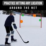 Top Shelf Targets Magnetic Shooting Discs for Hockey & Lacrosse – 4-Pack Combo Training Set with Tethers – Precision Aids for Goal Practice and Accuracy Drills