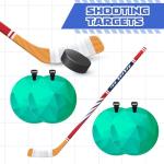 Arrowbash 4 Pcs Silicone Lacrosse Targets for Goal 6 Inch Hockey Targets Shooting Goal Target Discs with Straps Set Reactive Hockey Training Equipment for Lacrosse Soccer Baseball Practice, Green