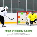 4P Magnetic Hockey Shooting Targets, Luxiv Silicone Shooting Goal Discs for Training Magnet Lacrosse Goal Targets for Soccer, Baseball Practice