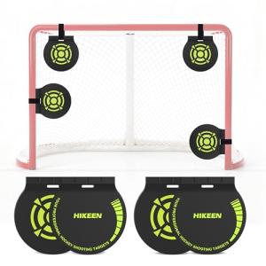 Hikeen Heavy Duty Magnetic Hockey Shooting Targets-7.9" Accuracy Trainers Hockey Targets with Hanging Rope for Hockey & Lacrosse Nets(4 Packs)