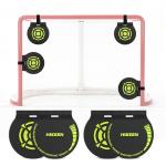 Hikeen Heavy Duty Magnetic Hockey Shooting Targets-7.9" Accuracy Trainers Hockey Targets with Hanging Rope for Hockey & Lacrosse Nets(4 Packs)