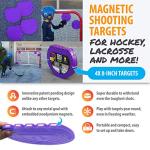 Top Shelf Targets Sniper 8-inch Magnetic Shooting Targets Limited Edition Purple for Hockey and Lacrosse Excellent Practice Tool & Training Equipment Now with Free Set of tethers.