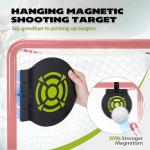 Hikeen Heavy Duty Magnetic Hockey Shooting Targets-7.9" Accuracy Trainers Hockey Targets with Hanging Rope for Hockey & Lacrosse Nets(4 Packs)
