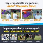 Top Shelf Targets Sniper 8-inch Magnetic Shooting Targets Limited Edition Purple for Hockey and Lacrosse Excellent Practice Tool & Training Equipment Now with Free Set of tethers.