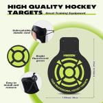 Hikeen 4 Pcs Professional Hockey Targets-Durable 5mm Thick PVC Goal Targets Can Withstand Powerful Shooting，Ideal Training Equipment for Hockey, Lacrosse, Soccer Accuracy Practice
