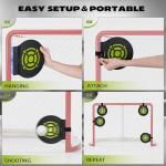 Hikeen Heavy Duty Magnetic Hockey Shooting Targets-7.9" Accuracy Trainers Hockey Targets with Hanging Rope for Hockey & Lacrosse Nets(4 Packs)