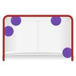 Top Shelf Targets Sniper 8-inch Magnetic Shooting Targets Limited Edition Purple for Hockey and Lacrosse Excellent Practice Tool & Training Equipment Now with Free Set of tethers.