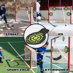 Hikeen 4 Pcs Professional Hockey Targets-Durable 5mm Thick PVC Goal Targets Can Withstand Powerful Shooting，Ideal Training Equipment for Hockey, Lacrosse, Soccer Accuracy Practice