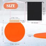 4+1Pcs Magnetic Hockey Targets-Withstand Powerful Shooting Silicone Goal Target Discs with Bag Ideal Training Equipment for Hockey, Lacrosse Nets & Soccer Baseball Practice Accuracy