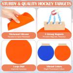 4+1Pcs Magnetic Hockey Targets-Withstand Powerful Shooting Silicone Goal Target Discs with Bag Ideal Training Equipment for Hockey, Lacrosse Nets & Soccer Baseball Practice Accuracy