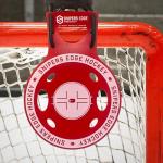 NOVO Hockey Shooting Targets by Snipers Edge – Durable Training Targets for All Levels – High-Visibility Red with White Center – Quick Clip-On Fit for Any Goalpost – Assembled in USA