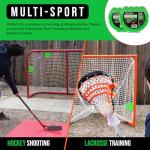 Top Shelf Targets Super Sniper 6" Magnetic Shooting Discs – 4-Pack Accuracy Trainers for Hockey & Lacrosse Nets – Includes Free Tethers – Durable Precision Markers for Practice