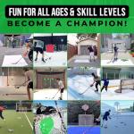 Top Shelf Targets Super Sniper 6" Magnetic Shooting Discs – 4-Pack Accuracy Trainers for Hockey & Lacrosse Nets – Includes Free Tethers – Durable Precision Markers for Practice