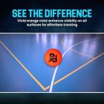 12-Pack All-Weather Street Hockey Balls - Durable & Bright