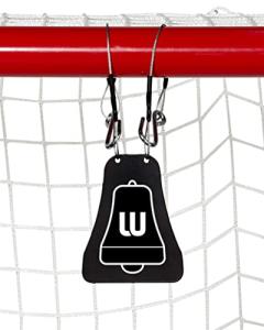 Winnwell Hockey Metal Bell Targets - 2 Pack 4"x5" Metal Bells - Hockey Net Shooting Targets, Training & Practicing Equipment to Help Improve Shot Accuracy for Teens & Adult Players