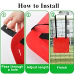 Tebery 4 Pcs Soccer Goal Target, Goal Shooting Training Targets with Adjustable Straps, Hanging Football Targets for Accuracy Agility, Flexible Soccer Training Equipment for Lacrosse Baseball Hockey