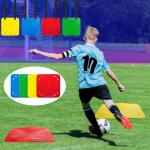 Tebery 4 Pcs Soccer Goal Target, Goal Shooting Training Targets with Adjustable Straps, Hanging Football Targets for Accuracy Agility, Flexible Soccer Training Equipment for Lacrosse Baseball Hockey
