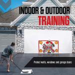 Snipers Edge Hockey Shooting Tarp – 7 by 16 ft Tarp Made of Heavy Duty Vinyl, Training Backstop - Develop a Stronger and More Accurate Shot, Indoor/Outdoor, Protects Walls & Windows, 5-Target Design