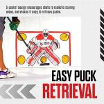 Snipers Edge Hockey Shooting Tarp – 7 by 16 ft Tarp Made of Heavy Duty Vinyl, Training Backstop - Develop a Stronger and More Accurate Shot, Indoor/Outdoor, Protects Walls & Windows, 5-Target Design