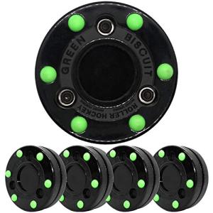 Green Biscuit Off-Ice Hockey Puck 4 Pack