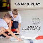 Hockey Revolution My Puzzle Durable Flooring Tiles - Slick Interlocking Training Surface for Stickhandling, Shooting, Passing - Build Your Own Platform (8 Tiles (9.39 sqft)