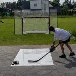 Better Hockey Portable Roll-Up Shooting Pad - Feels Like Real Ice, for Passing Stickhandling and One Timers, Large 4 Foot x 8.5 Foot Size