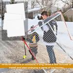 Fabbay 8 Pack Dryland Synthetic Ice Hockey Tiles 12x12 Floor Mat Hockey Training Equipment for Shooting Stickhandling Practice (12 x 12,White)