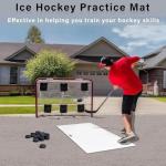 TronX Hockey Hockey Shooting Pad – 24” x 48” Synthetic Ice Board for Stickhandling, Passing & Shooting Extreme – Off-Ice Training Mat - Get Better