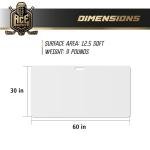 ACE HOCKEY Shooting Pad 30” x 60” - Shoot Like on Real Ice - Practice Shooting, Stickhandling, Passing Skills on 12.5 sqft - Convenient Off-Ice Training - Easy to Carry - Synthetic Ice Mat