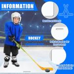 Deekin Hockey Shooting Pad Pucks Board Practice Shooting Stickhandling Heavy Duty Ice Hockey Training Aid with Handle for Kids Adults Puck(Normal Style,24 x 16 Inch)