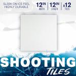 Franklin Sports Synthetic Ice Hockey Shooting Pad - Fake Ice Dryland Tiles for Shot Training Stick Handling Skills Practice - Hockey Training Equipment - 4' x 3' Feet