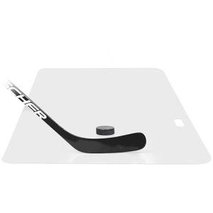 ACE HOCKEY Shooting Pad 24” x 48” - Shoot Like on Real Ice - Practice Shooting, Stickhandling, Passing Skills on 8 sqft - Convenient Off-Ice Training - Easy to Carry - Synthetic Ice Mat