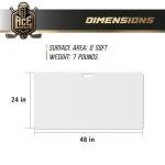 ACE HOCKEY Shooting Pad 24” x 48” - Shoot Like on Real Ice - Practice Shooting, Stickhandling, Passing Skills on 8 sqft - Convenient Off-Ice Training - Easy to Carry - Synthetic Ice Mat