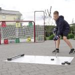 Hockey Revolution Shoot Pad + Passer One Timer - Hockey Sports Training Aid for Shooting, Passing and Stick handling - Hockey Skills Training Practice Surface 30"x 60" - Reel Ice Feeling Roll Board