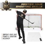 ACE HOCKEY Shooting Pad 24” x 48” - Shoot Like on Real Ice - Practice Shooting, Stickhandling, Passing Skills on 8 sqft - Convenient Off-Ice Training - Easy to Carry - Synthetic Ice Mat