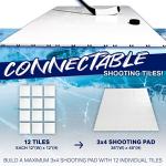 Franklin Sports Synthetic Ice Hockey Shooting Pad - Fake Ice Dryland Tiles for Shot Training Stick Handling Skills Practice - Hockey Training Equipment - 4' x 3' Feet