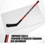 Timgle 30"x60" Hockey Shooting Pad Heavy Duty Synthetic Ice Mat for Stick Handling, Passing & Shooting Practice Simulates Real Ice Surface, Portable & Weatherproof Off-ice Training for Street Hockey
